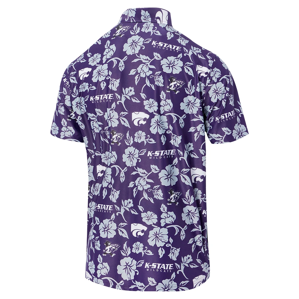 Men's Reyn Spooner Purple Kansas State Wildcats Performance Polo