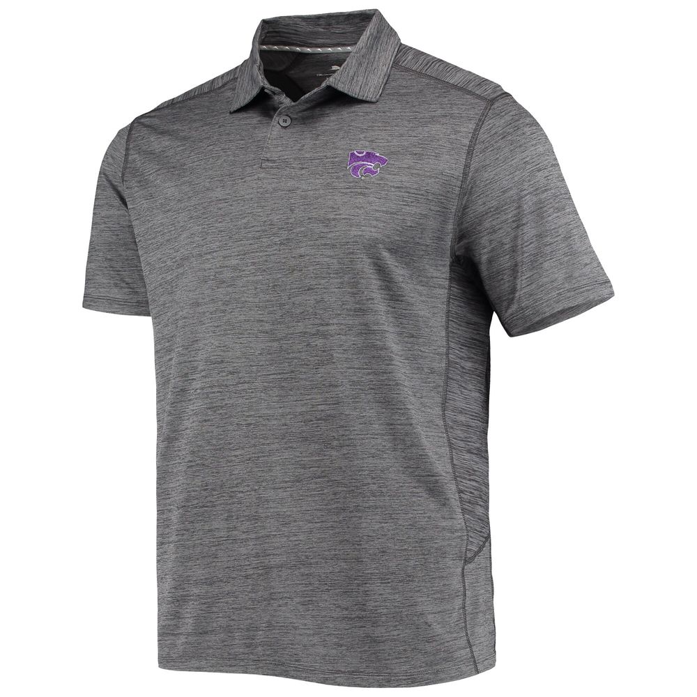 Men's Tommy Bahama Gray Kansas State Wildcats Delray IslandZone Polo