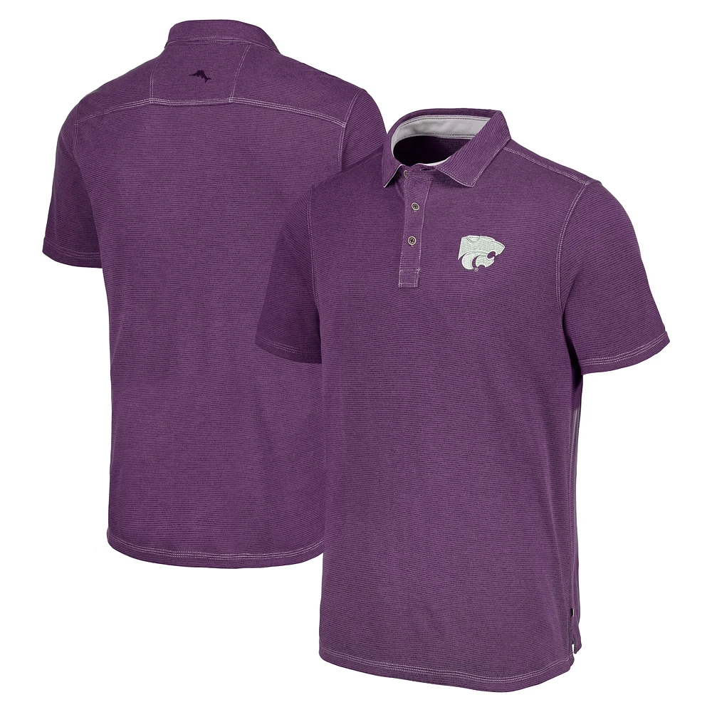 Polo Tommy Bahama violet Kansas State Wildcats Paradiso Cove pour hommes