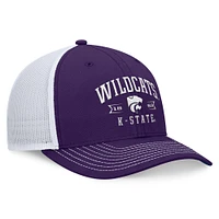 Casquette réglable Top of the World pour hommes, violet, Kansas State Wildcats, Carson Trucker