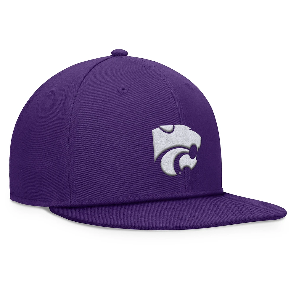 Men's Top of the World Purple Kansas State Wildcats Fundamental Snapback Hat