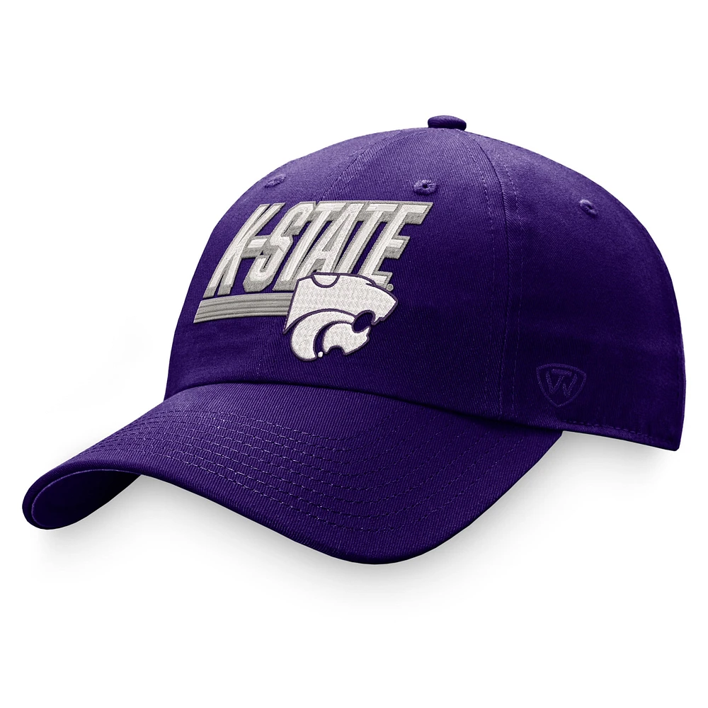 Casquette ajustable Top of the World Kansas State Wildcats Slice pour homme