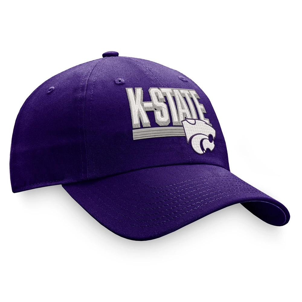 Casquette ajustable Top of the World Kansas State Wildcats Slice pour homme