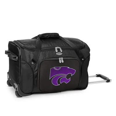 Kansas State Wildcats MOJO 22" 2-Wheeled Duffel Bag - Black