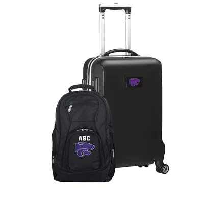 Kansas State Wildcats MOJO Personalized Deluxe 2-Piece Backpack & Carry-On Set