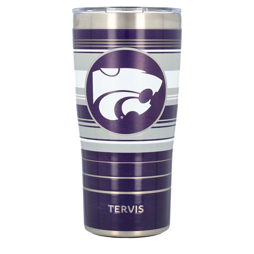 Tervis Kansas State Wildcats 20oz. Gobelet en acier inoxydable à rayures Hype