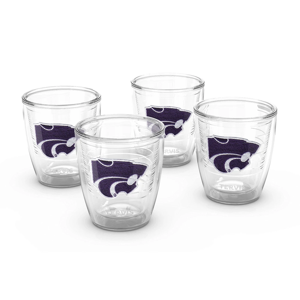 Tervis Kansas State Wildcats, paquet de 4, 12 oz. Ensemble de gobelets emblème