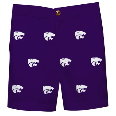 Kansas State Wildcats Toddler Structured Shorts - Purple