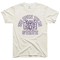 T-shirt unisexe blanc Charlie Hustle Kansas State Wildcats « Nous possédons cet État »