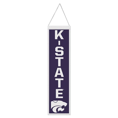 WinCraft Kansas State Wildcats Bannière en laine avec slogan 8" x 32"