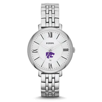 Kansas State Wildcats Fossil Women's Jacqueline Stainless Steel Watch