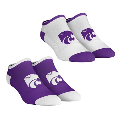 Kansas State Wildcats Rock Em Socks Women's Core Team 2-Pack Low Cut Ankle Sock Set