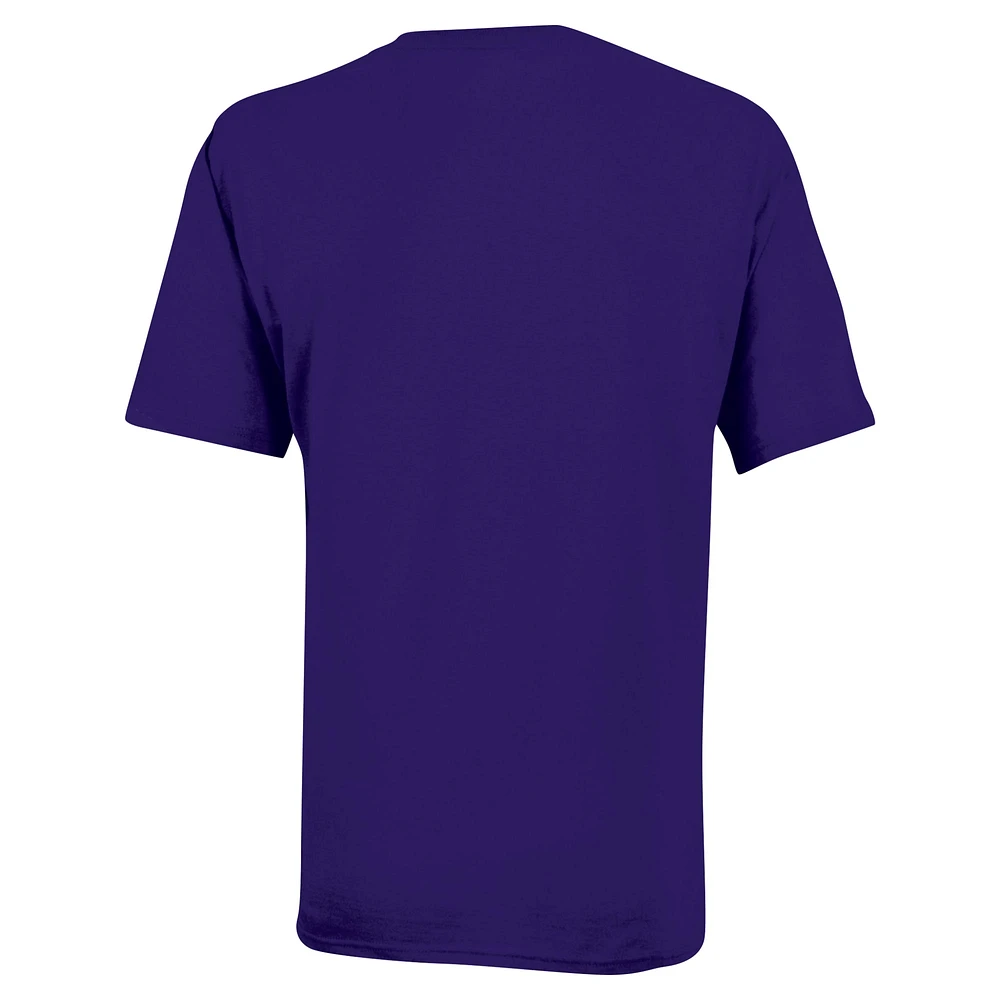 Youth Champion Purple Kansas State Wildcats Arch Over Logo T-Shirt