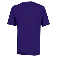 T-shirt violet avec logo en forme d'arche des Wildcats de l'État du Kansas pour les jeunes champions