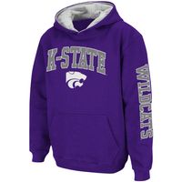 Youth Colosseum Purple Kansas State Wildcats 2-Hit Team Pullover Hoodie