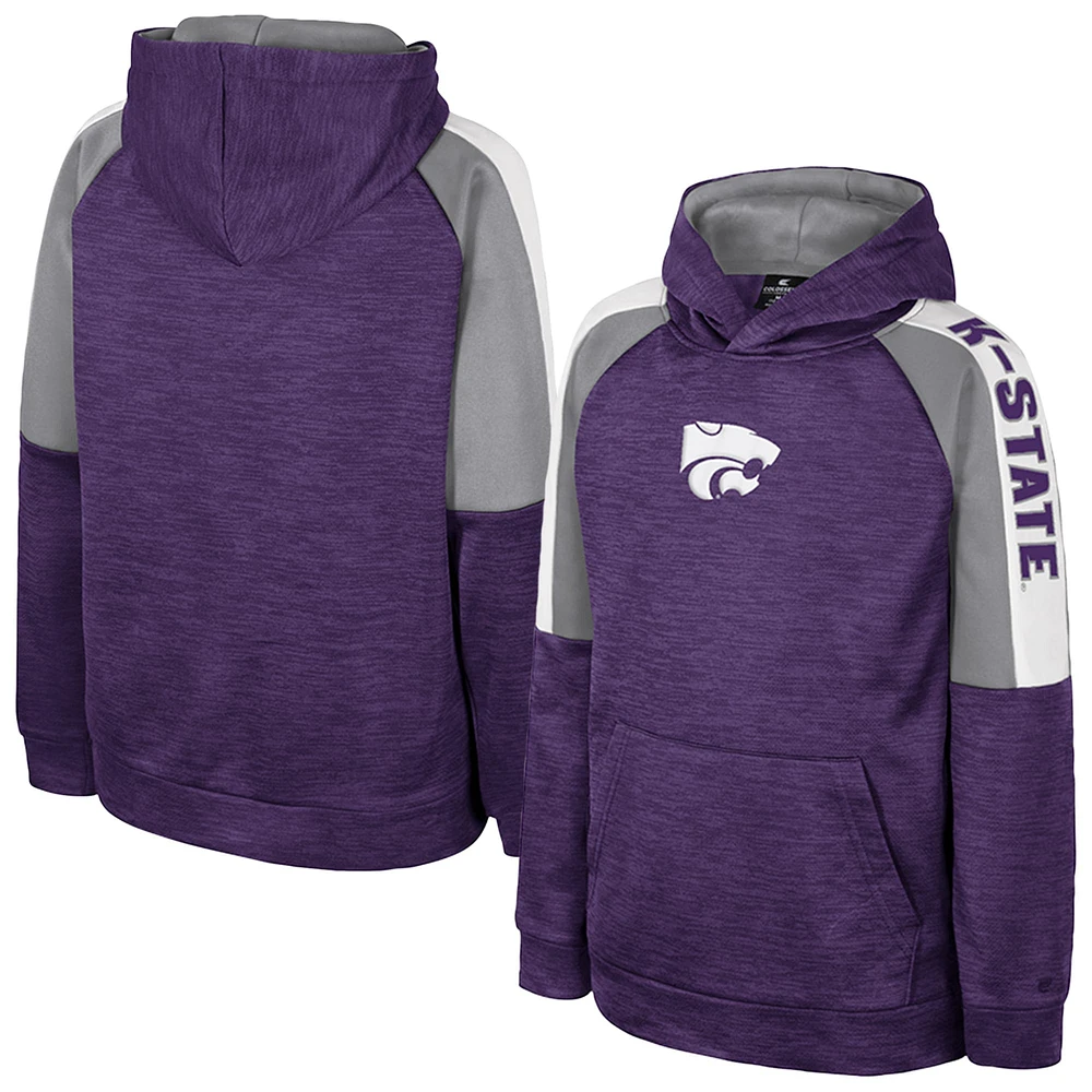 Youth Colosseum Purple Kansas State Wildcats Pullover Hoodie