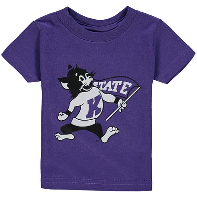T-shirt violet à col rond Kansas State Wildcats pour jeune