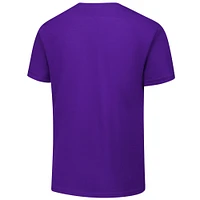 T-shirt violet pour jeunes de l'équipe Kansas State Wildcats avec inscription Two Feet Ahead