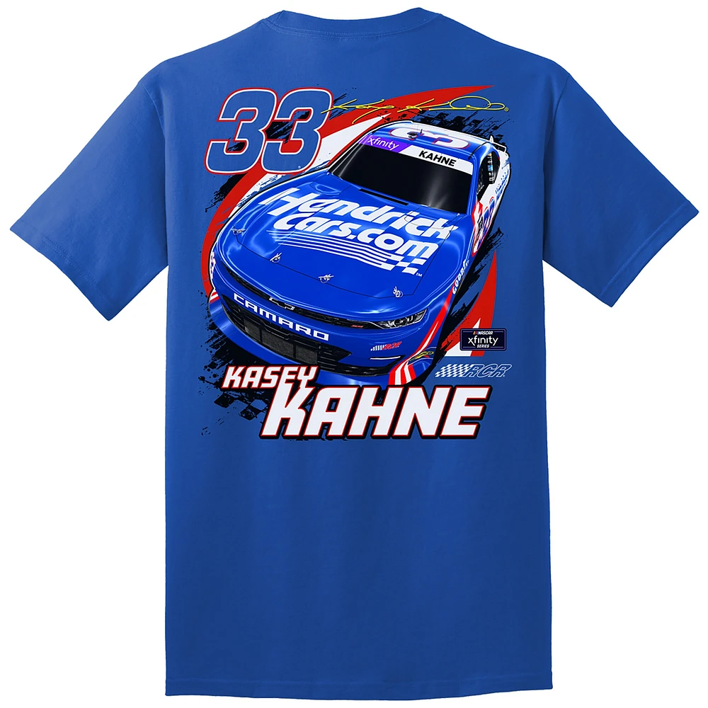 T-shirt pour homme de la collection Richard Childress Racing Team Royal Kasey Kahne NASCAR Xfinity Series HendrickCars.com