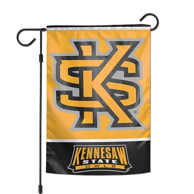 Drapeau de jardin d'équipe double face WinCraft Kennesaw State Owls 12" x 18"