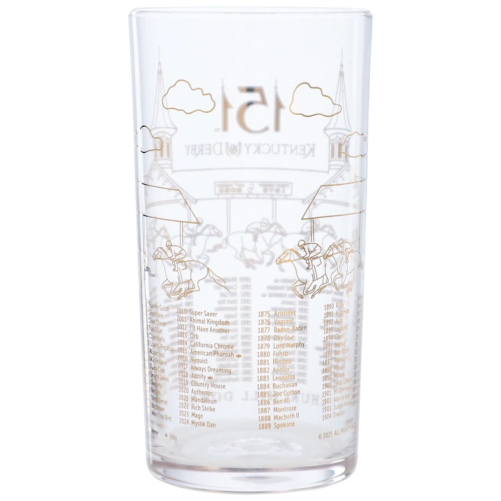 151st Kentucky Derby 24K Limited Edition Gold Mint Julep Glass