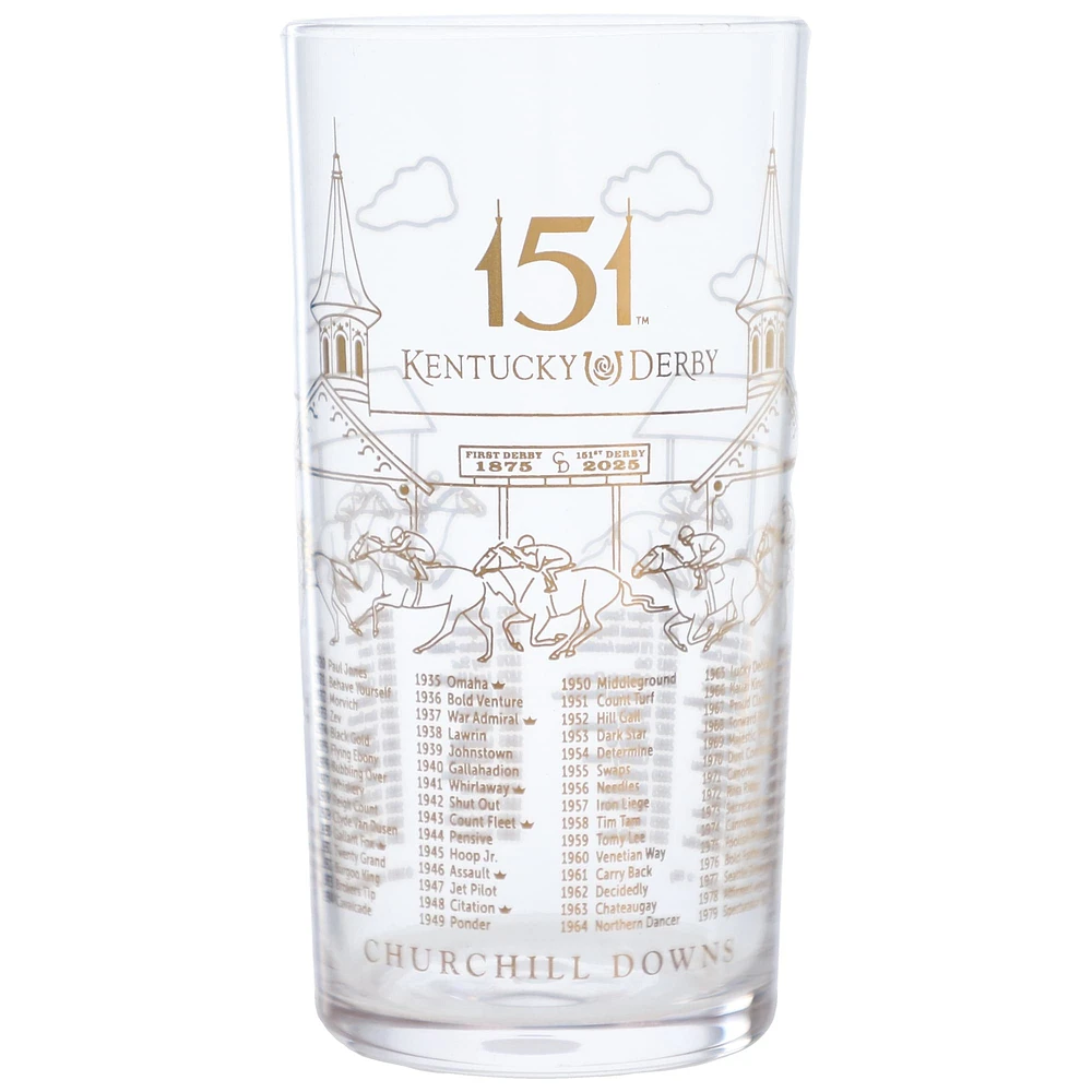 151st Kentucky Derby 24K Limited Edition Gold Mint Julep Glass