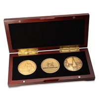 Coffret de trois pièces du 151e Kentucky Derby avec coffret en bois