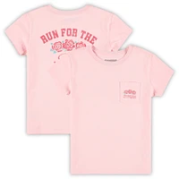 Girls Preschool Vineyard Vines  Pink Kentucky Derby Distressed Run for the Roses T-Shirt