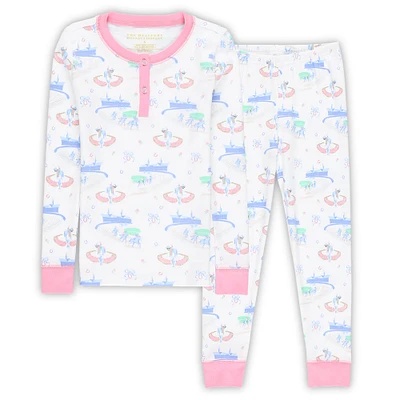 Ensemble pyjama blanc Kentucky Derby Sara Jane's Sweet Dream pour fille