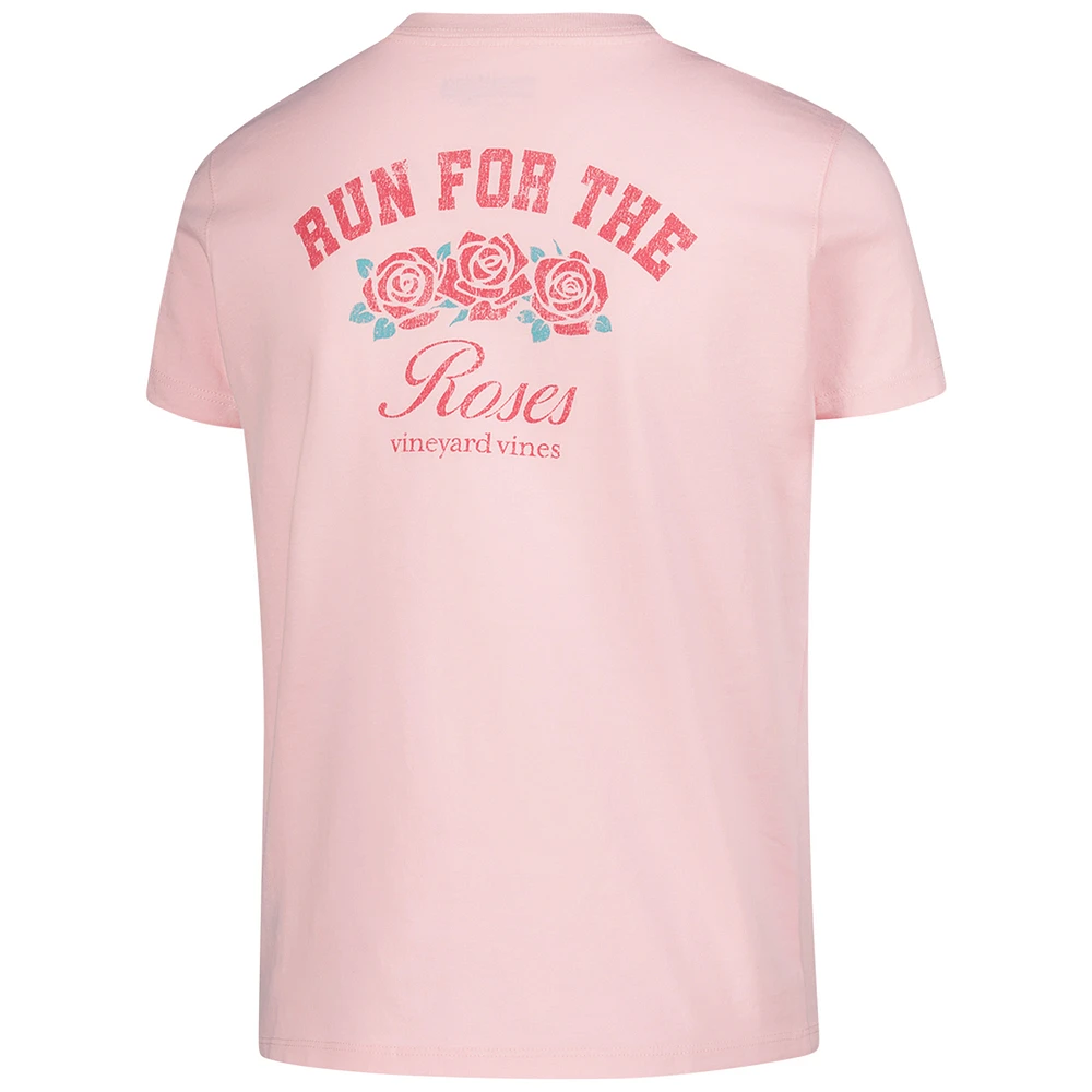 T-shirt rose vieilli « Run for the Roses » pour jeune fille, motif Vineyard Vines, Kentucky Derby