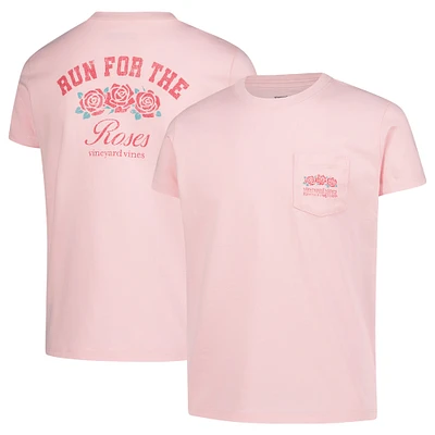 T-shirt rose vieilli « Run for the Roses » pour jeune fille, motif Vineyard Vines, Kentucky Derby