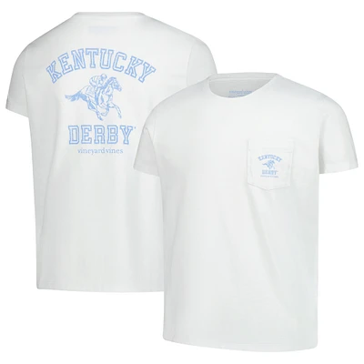 Girl's Youth Vineyard Vines  White Kentucky Derby Distressed T-Shirt