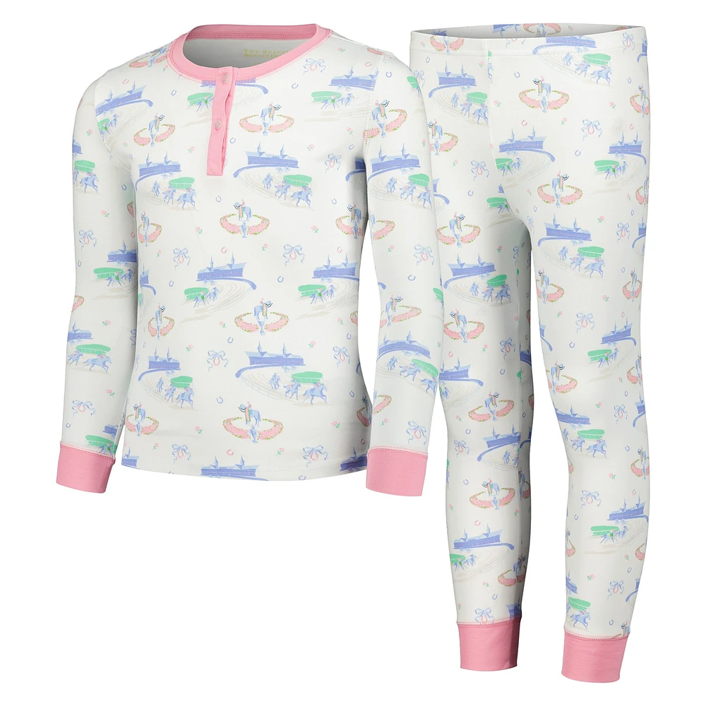 Ensemble pyjama blanc Kentucky Derby Sara Jane's Sweet Dream pour filles