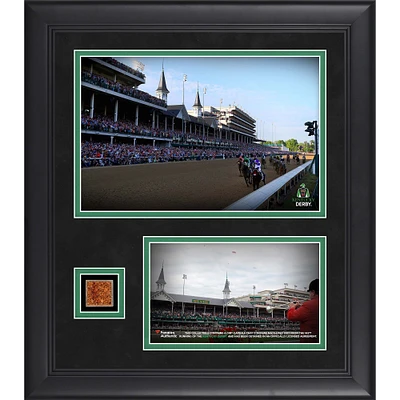 Kentucky Derby 142 Framed 15" x 17" Event Collage with Race Used Dirt from the 142nd Kentucky Derby