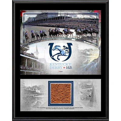 Kentucky Derby 143 12" x 15" Event Sublimated Plaque with Race-Used Dirt from the 143rd Kentucky Derby