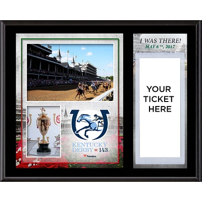 Kentucky Derby 143 12" x 15" Sublimated "I Was There" Ticket Plaque