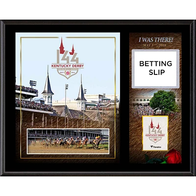 Kentucky Derby 144 12" x 15" Sublimated "I Was There" Betting Slip Plaque