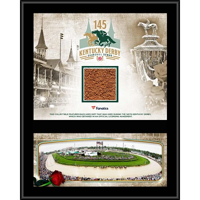 Kentucky Derby 145 12" x 15" Event Sublimated Plaque with Race-Used Dirt from the 145th Kentucky Derby