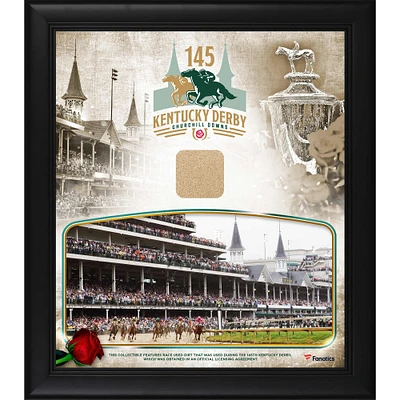 Kentucky Derby 145 Framed 15" x 17" Event Collage with Race-Used Dirt from the 145th Kentucky Derby