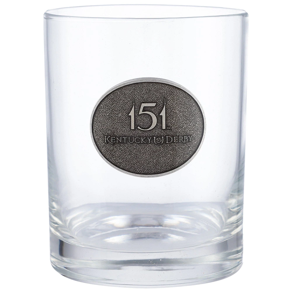 Kentucky Derby 151 15oz. Pewter Emblem Double Old Fashioned Shot Glass