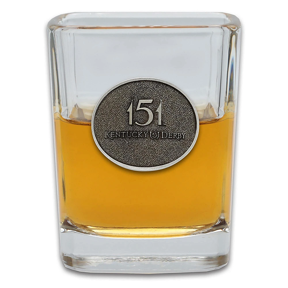 Kentucky Derby 151 1.5oz. Pewter Emblem Shot Glass