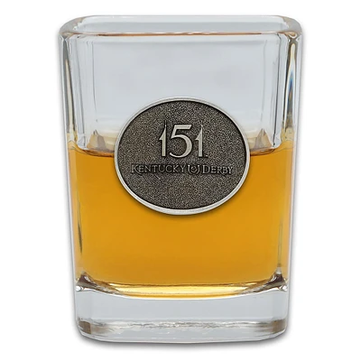 Verre à liqueur en étain avec emblème du Kentucky Derby 151 de 1,5 oz