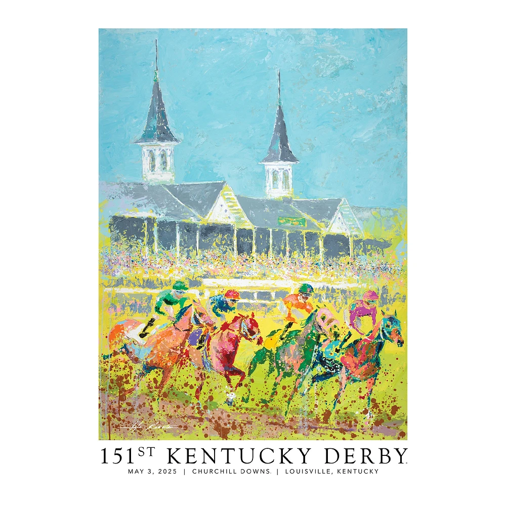 Kentucky Derby 151 Art of the Derby 24" x 36" Signed & Numbered Authenticated Poster