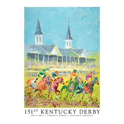 Kentucky Derby 151 Art of the Derby 24" x 36" Affiche authentifiée signée et numérotée