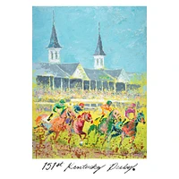 Kentucky Derby 151 Art du Derby Carte postale 5" x 7"