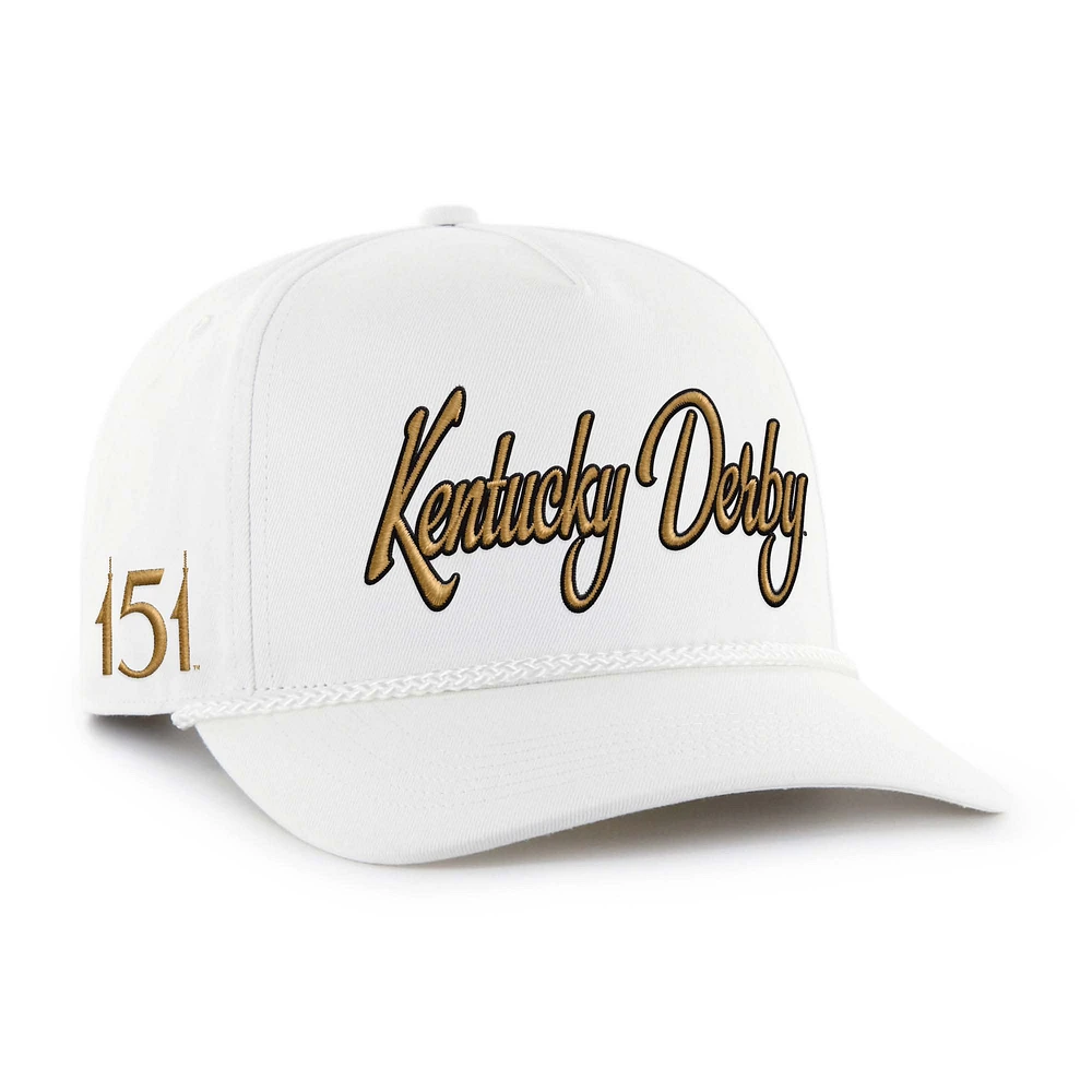Men's '47  White 151st Kentucky Derby Overhand Hitch Adjustable Hat
