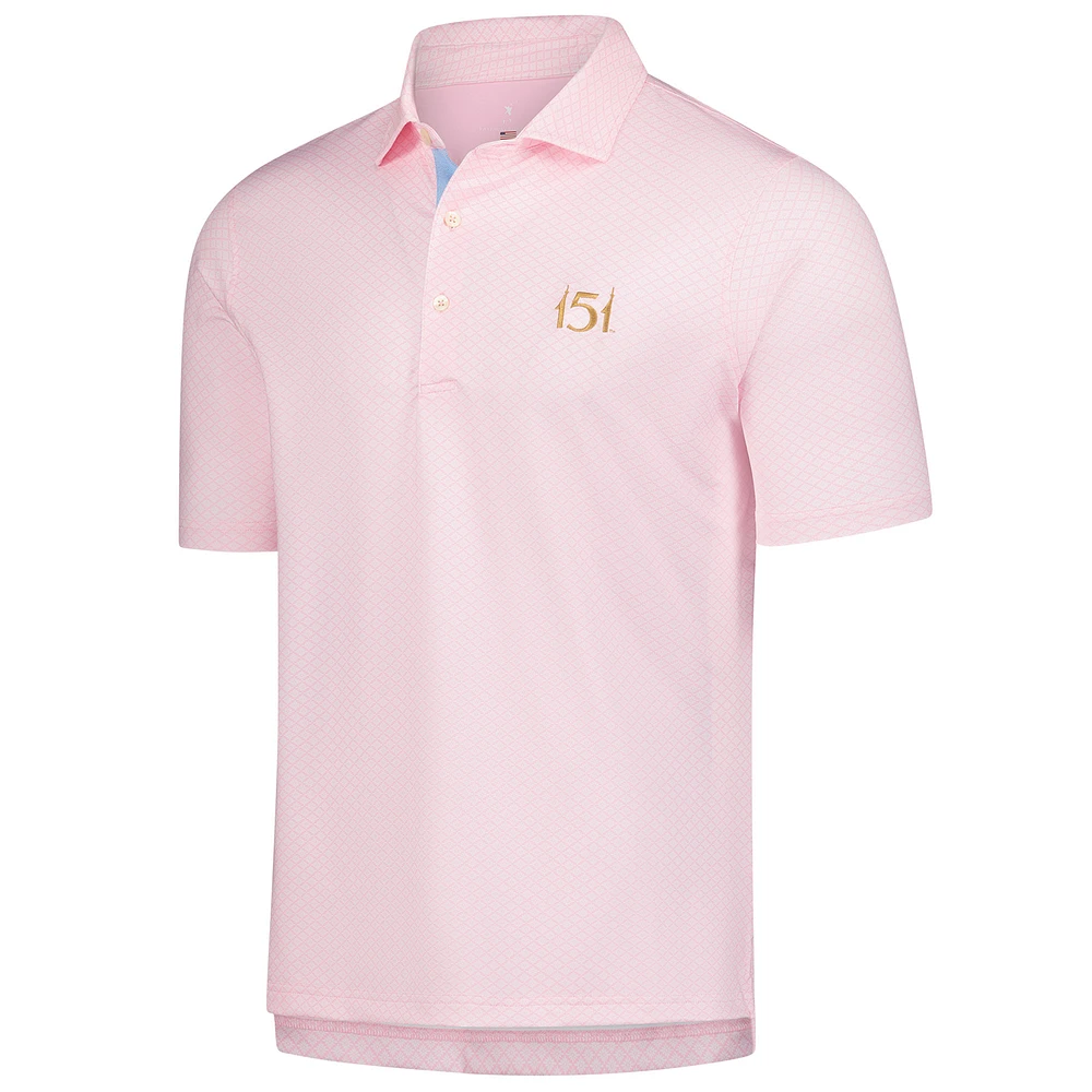 Men's Fairway & Greene  Pink Kentucky Derby Palmetto Polo
