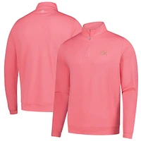Men's Peter Millar  Pink 151st Kentucky Derby Perth Melange Performance Quarter-Zip Pullover