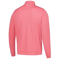 Men's Peter Millar  Pink 151st Kentucky Derby Perth Melange Performance Quarter-Zip Pullover