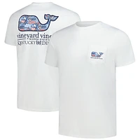 Men's Vineyard Vines  White 151st Kentucky Derby Whale Sticker T-Shirt